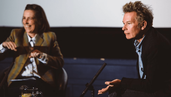 Julien Temple with the BBC's Kirsty Walk